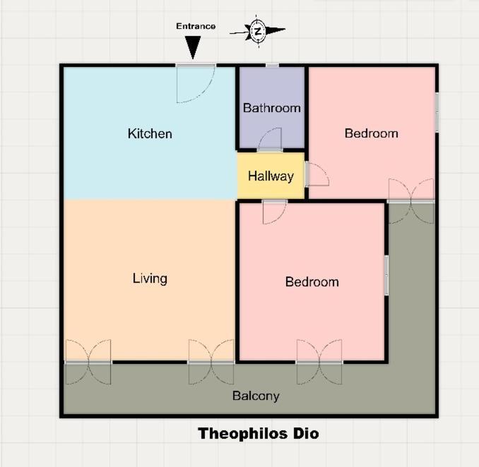 Theophilos Dio Agios Stefanos  Exteriör bild
